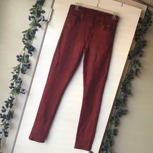 Citizens of Humanity Red Painted High Rise jeans